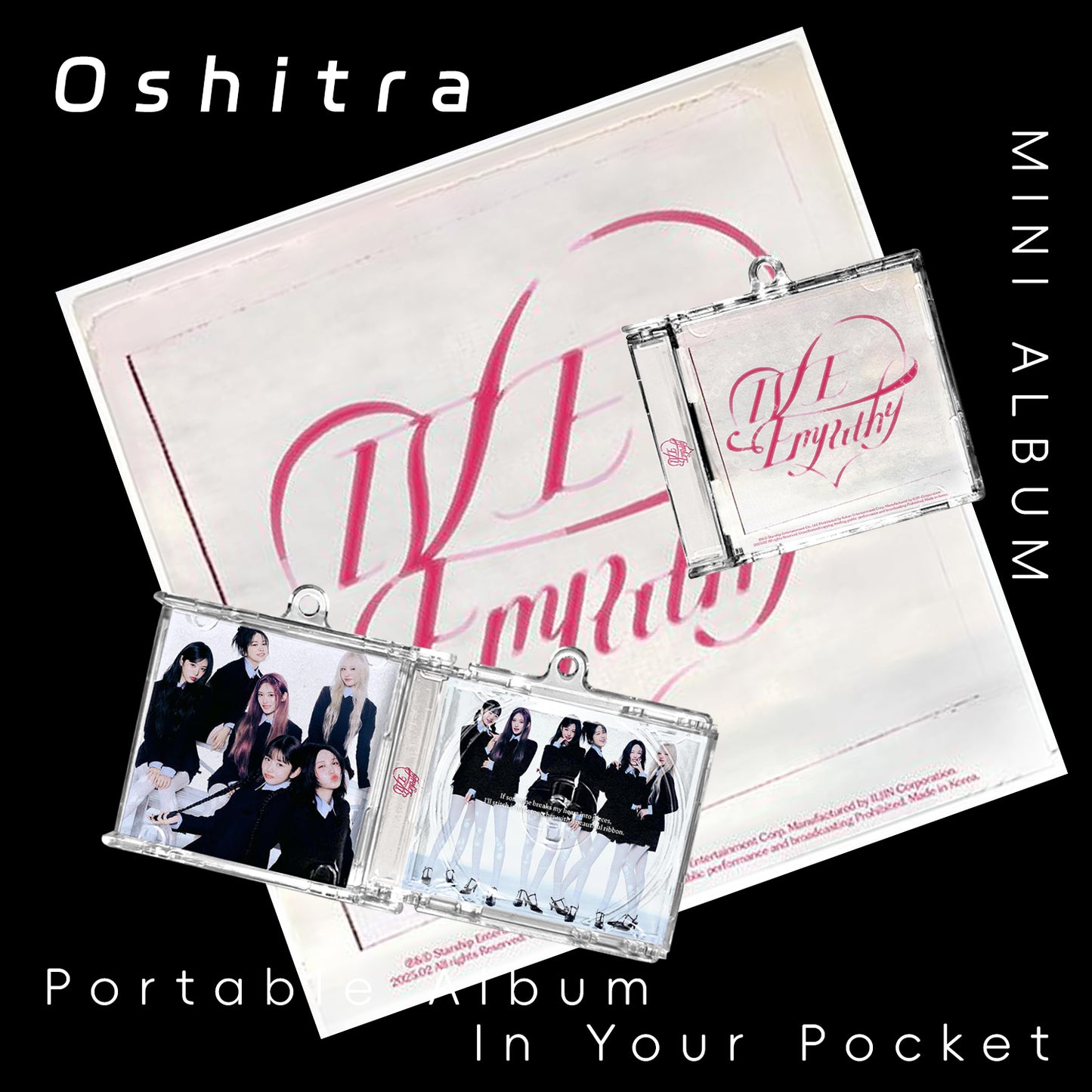 IVE「EMPATHY」Mini Album NFCミニアルバムキーホルダー スマホタッチで音楽再生 推し活グッズ
