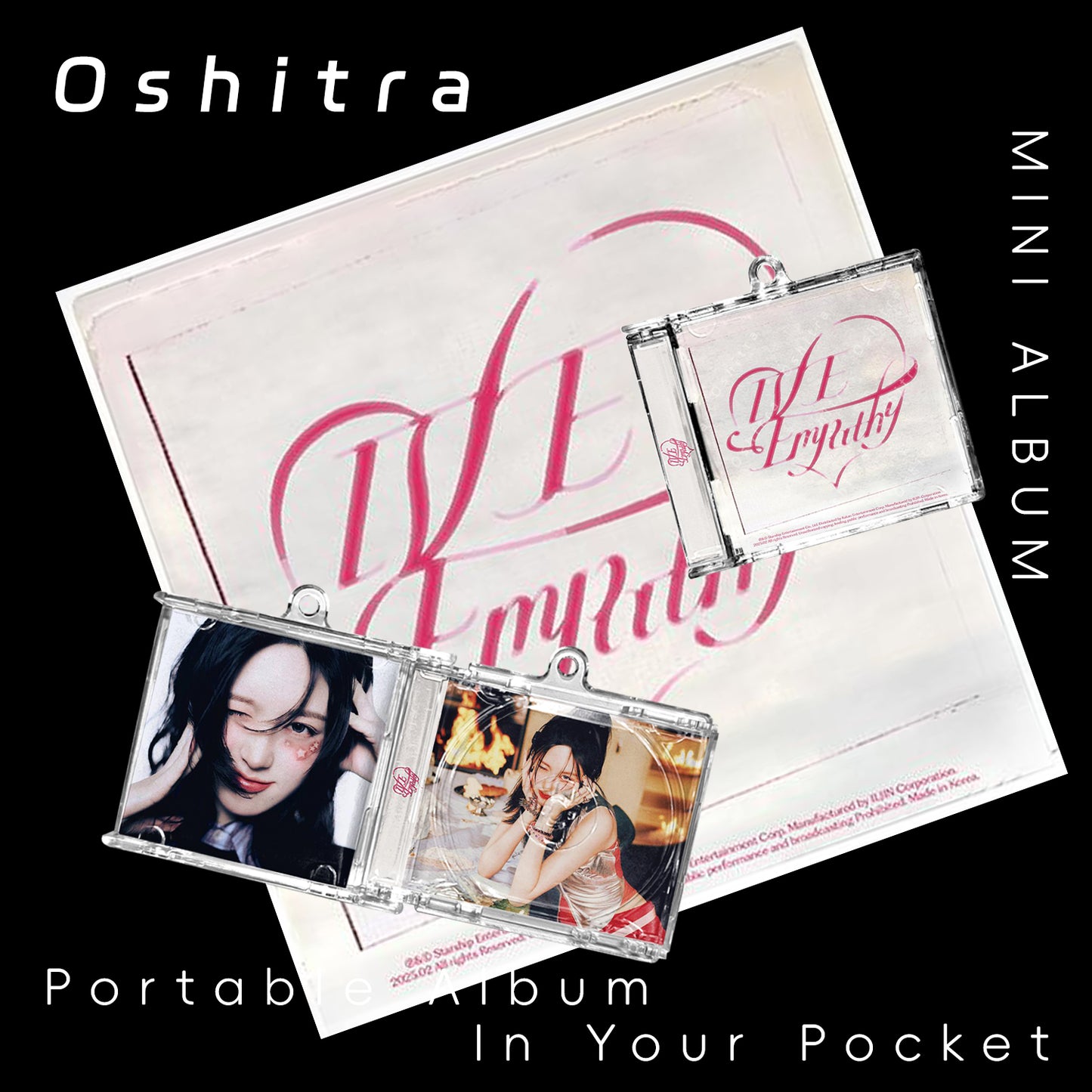 IVE「EMPATHY」Mini Album NFCミニアルバムキーホルダー スマホタッチで音楽再生 推し活グッズ