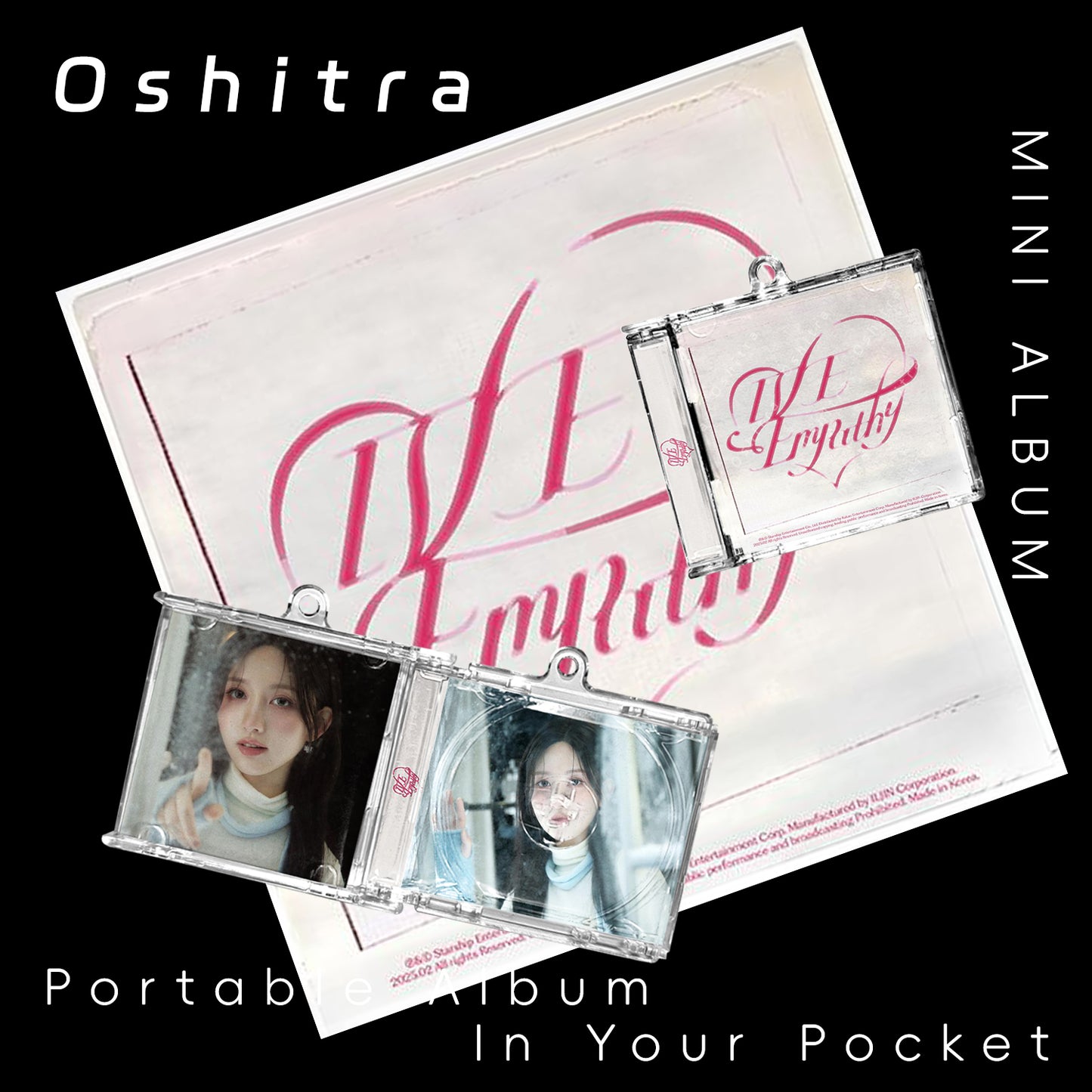 IVE「EMPATHY」Mini Album NFCミニアルバムキーホルダー スマホタッチで音楽再生 推し活グッズ