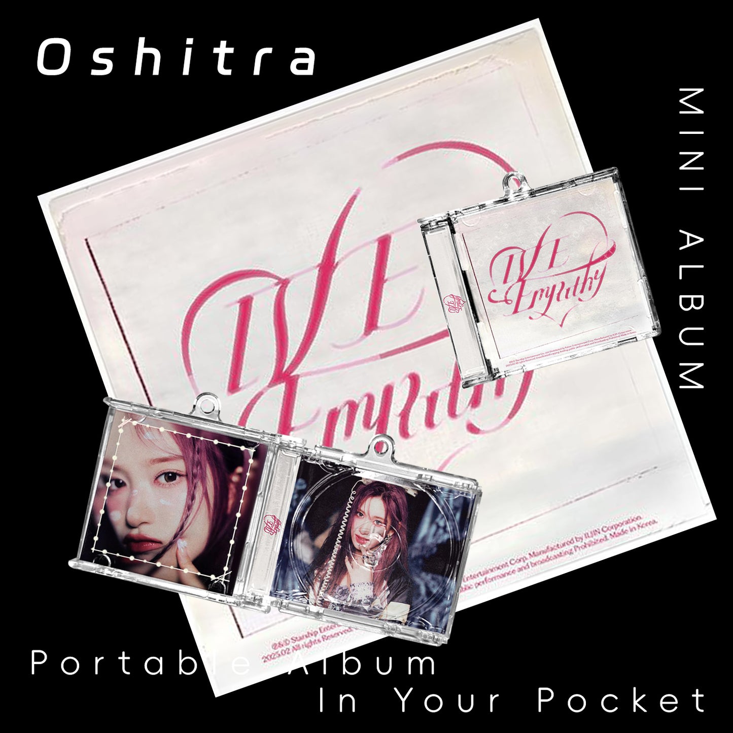IVE「EMPATHY」Mini Album NFCミニアルバムキーホルダー スマホタッチで音楽再生 推し活グッズ
