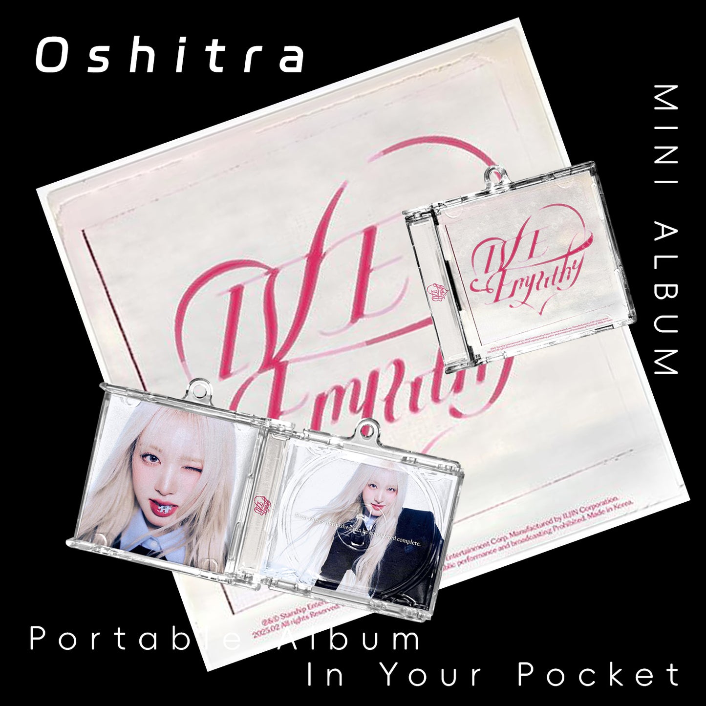 IVE「EMPATHY」Mini Album NFCミニアルバムキーホルダー スマホタッチで音楽再生 推し活グッズ