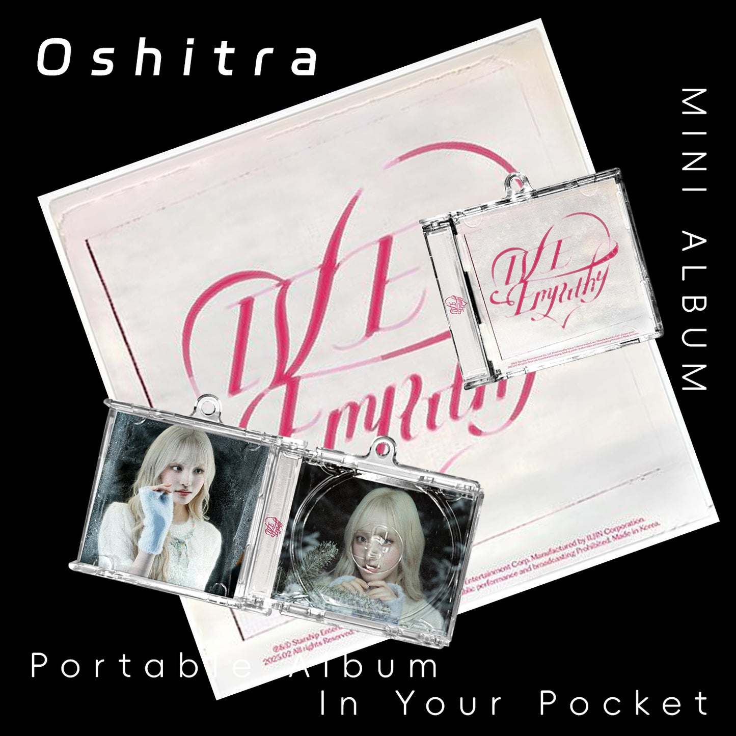 IVE「EMPATHY」Mini Album NFCミニアルバムキーホルダー スマホタッチで音楽再生 推し活グッズ