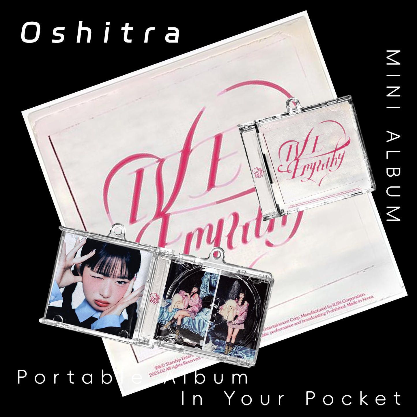 IVE「EMPATHY」Mini Album NFCミニアルバムキーホルダー スマホタッチで音楽再生 推し活グッズ