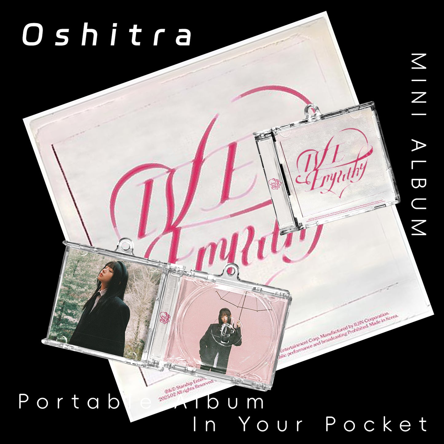 IVE「EMPATHY」Mini Album NFCミニアルバムキーホルダー スマホタッチで音楽再生 推し活グッズ