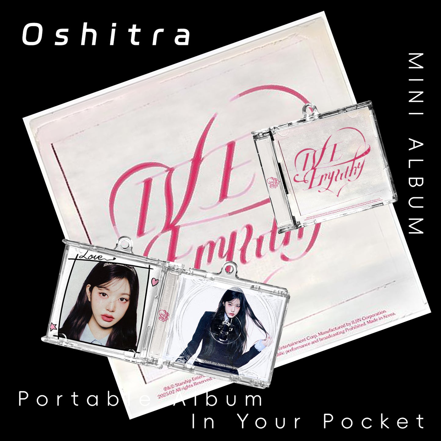 IVE「EMPATHY」Mini Album NFCミニアルバムキーホルダー スマホタッチで音楽再生 推し活グッズ
