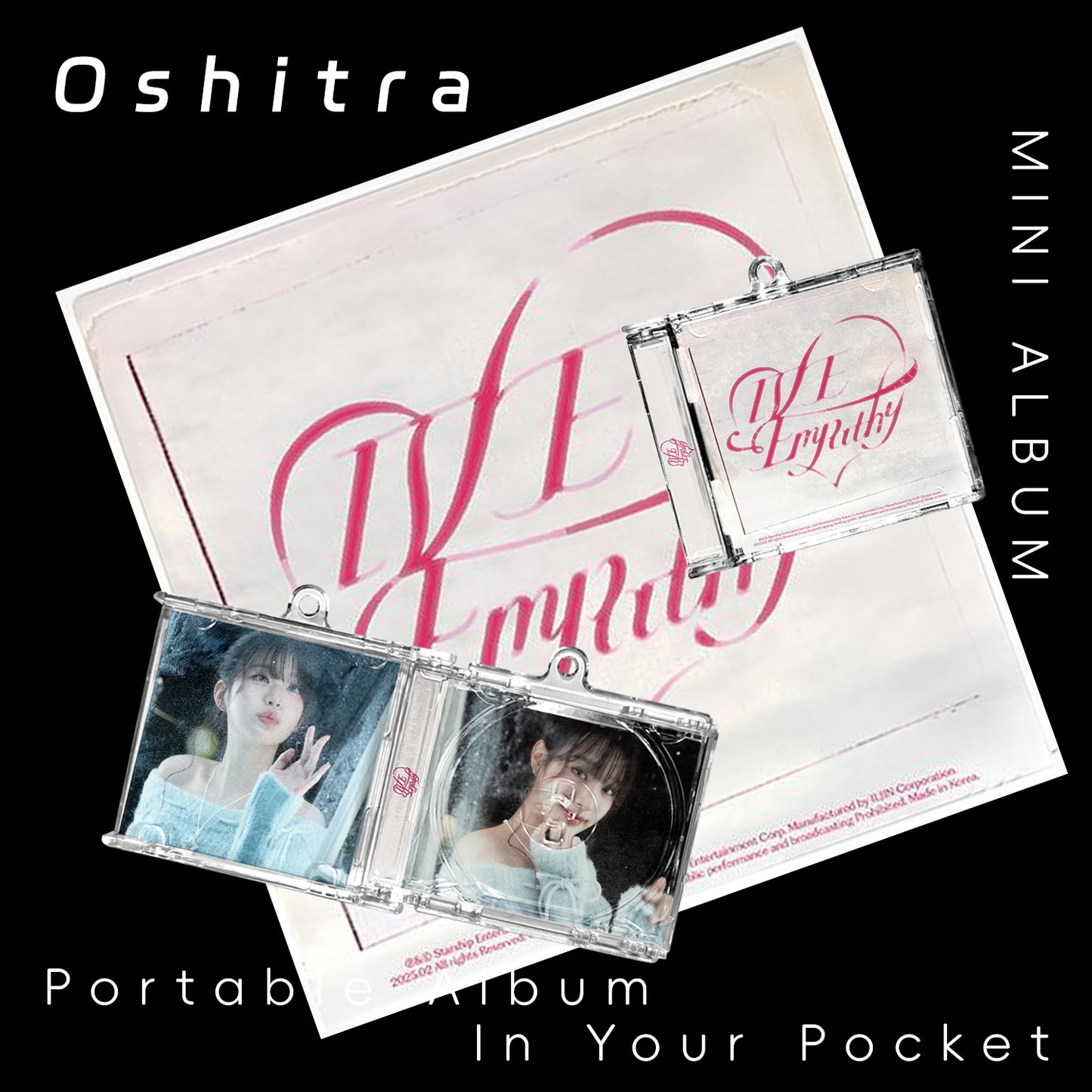 IVE「EMPATHY」Mini Album NFCミニアルバムキーホルダー スマホタッチで音楽再生 推し活グッズ