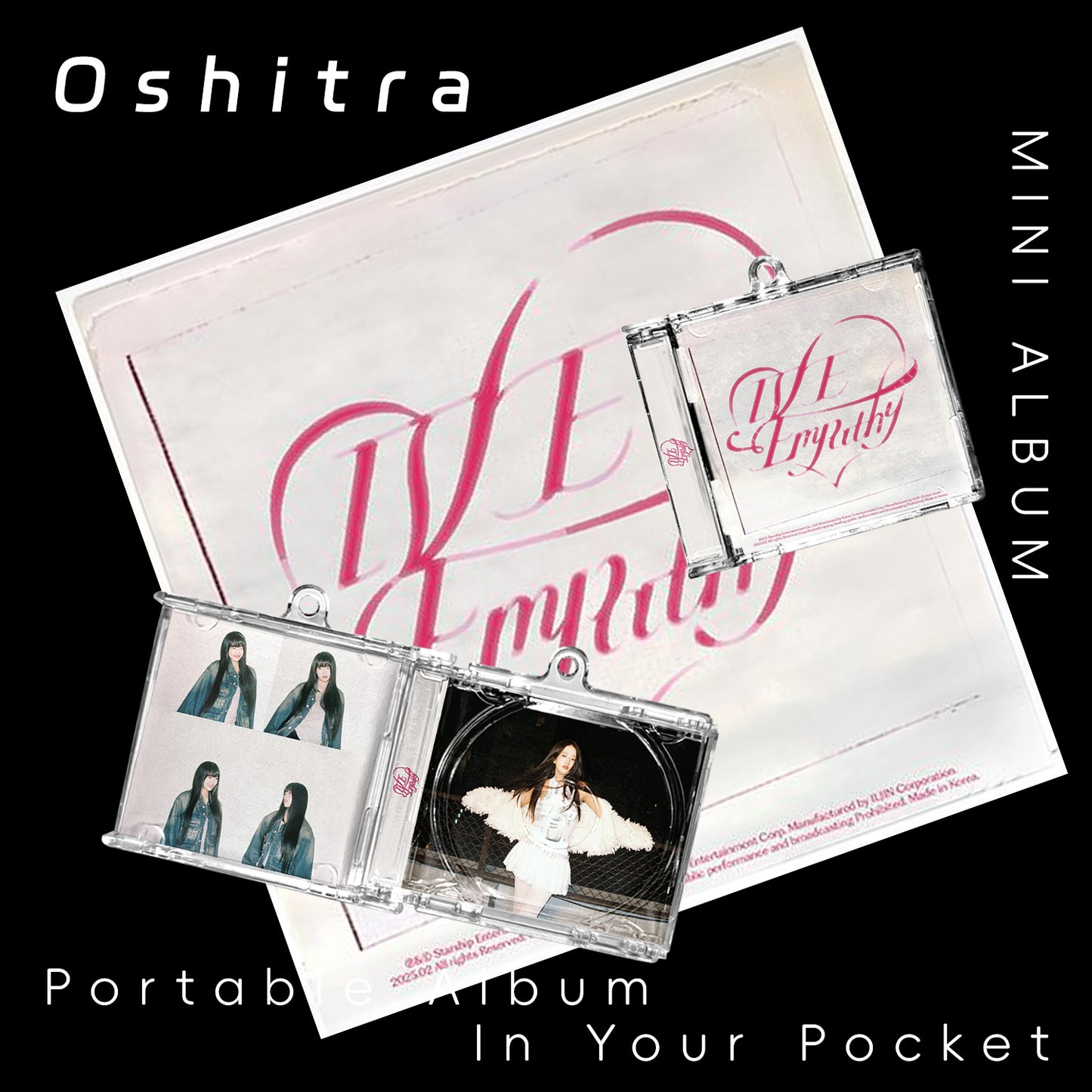 IVE「EMPATHY」Mini Album NFCミニアルバムキーホルダー スマホタッチで音楽再生 推し活グッズ