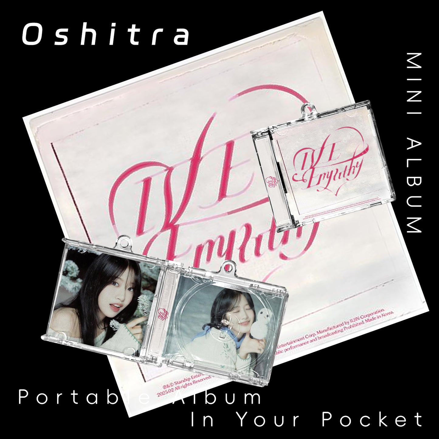 IVE「EMPATHY」Mini Album NFCミニアルバムキーホルダー スマホタッチで音楽再生 推し活グッズ