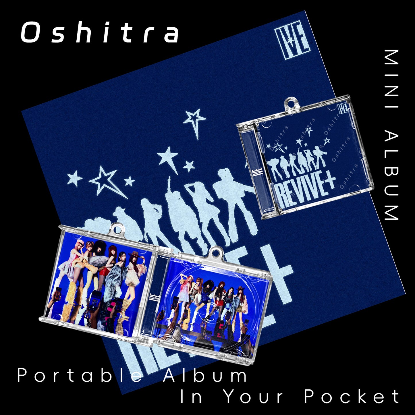 IVE「REVIVE」Mini Album NFCミニアルバムキーホルダー スマホタッチで音楽再生 推し活グッズ