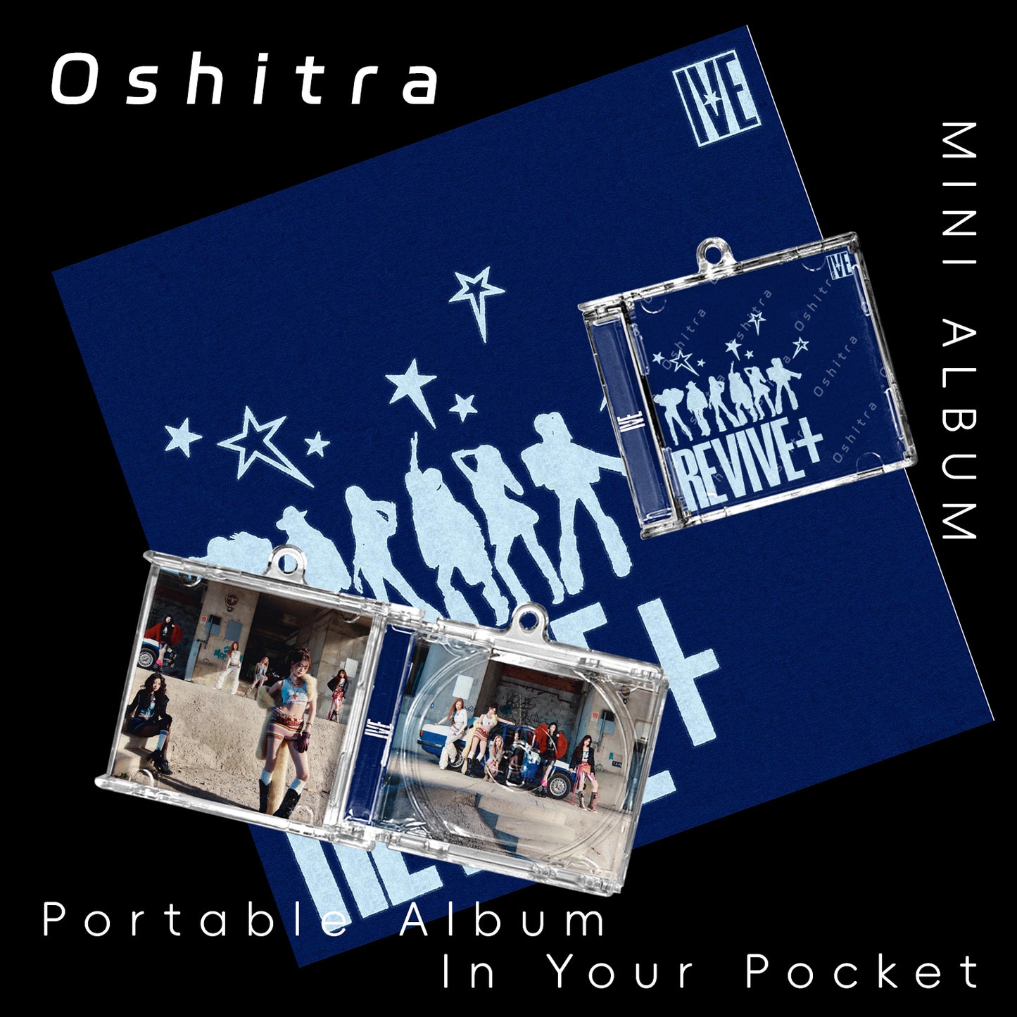 IVE「REVIVE」Mini Album NFCミニアルバムキーホルダー スマホタッチで音楽再生 推し活グッズ