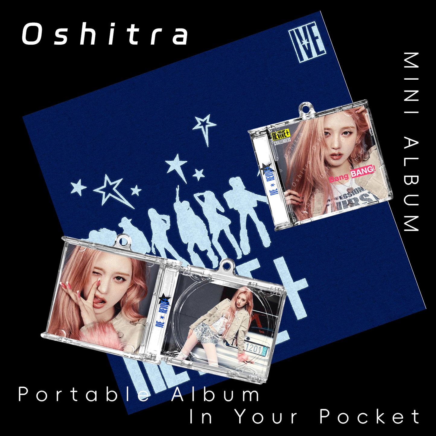 IVE「REVIVE」Mini Album NFCミニアルバムキーホルダー スマホタッチで音楽再生 推し活グッズ