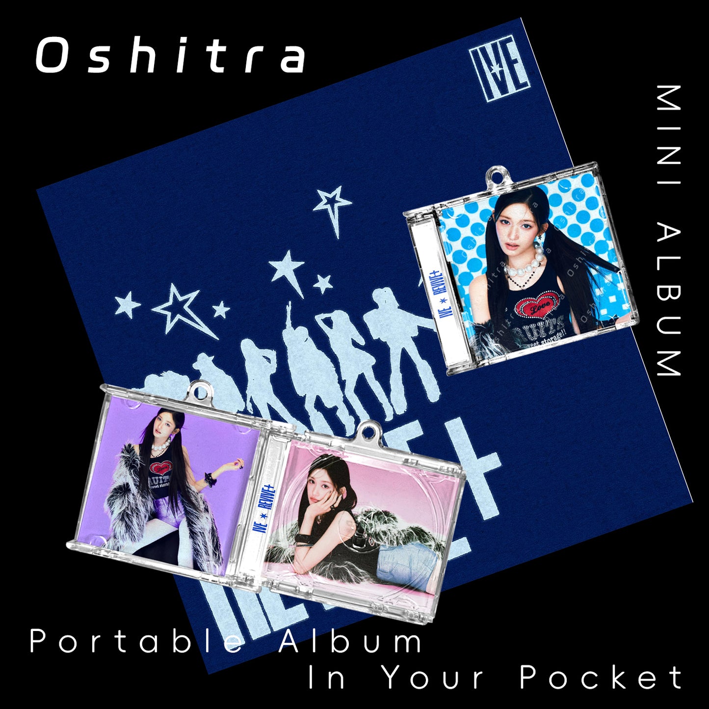 IVE「REVIVE」Mini Album NFCミニアルバムキーホルダー スマホタッチで音楽再生 推し活グッズ