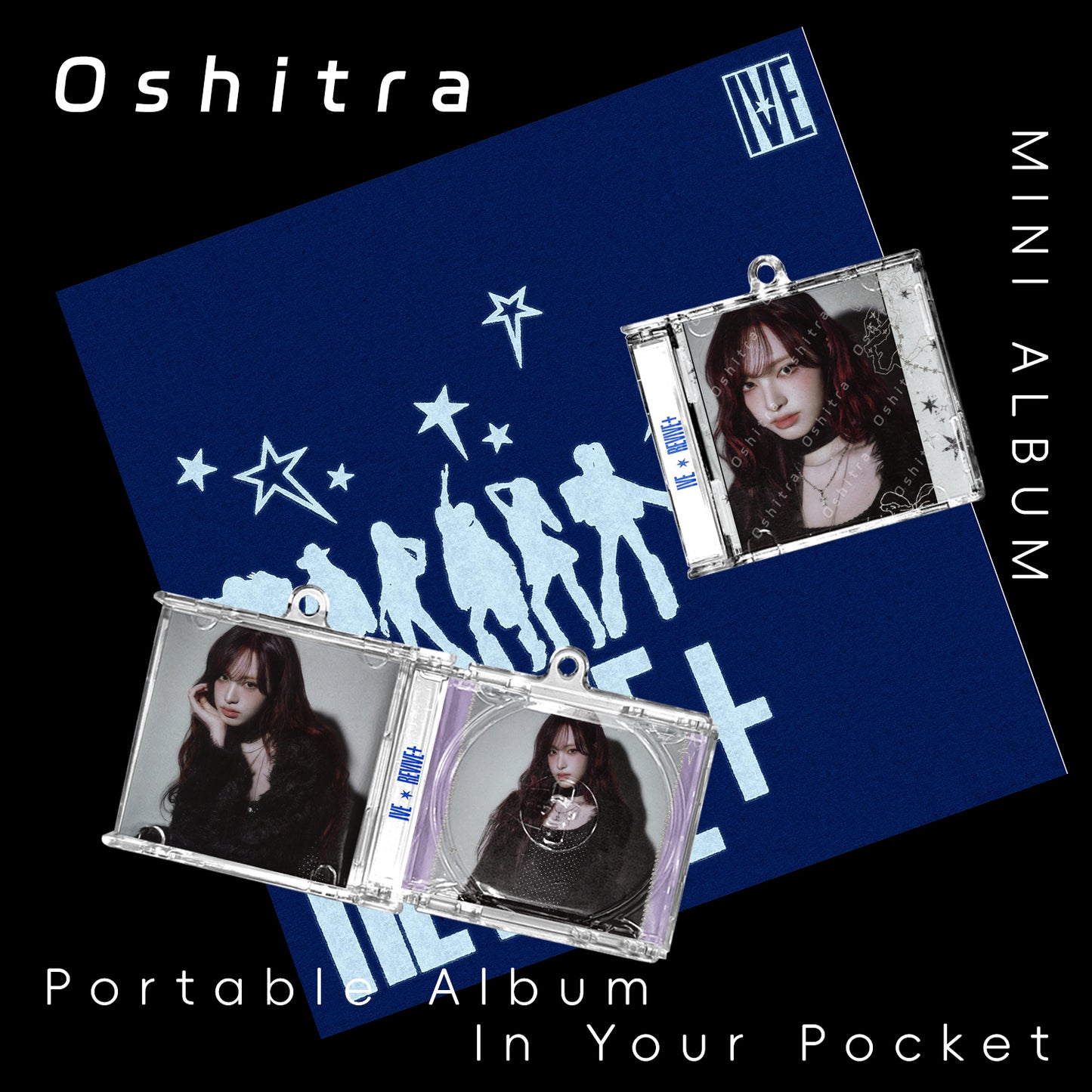 IVE「REVIVE」Mini Album NFCミニアルバムキーホルダー スマホタッチで音楽再生 推し活グッズ