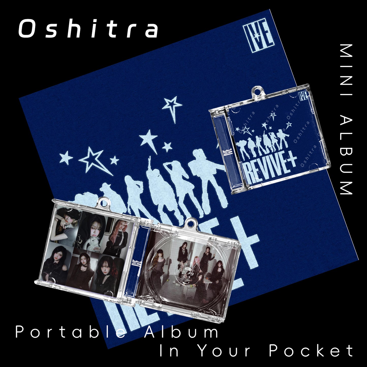 IVE「REVIVE」Mini Album NFCミニアルバムキーホルダー スマホタッチで音楽再生 推し活グッズ