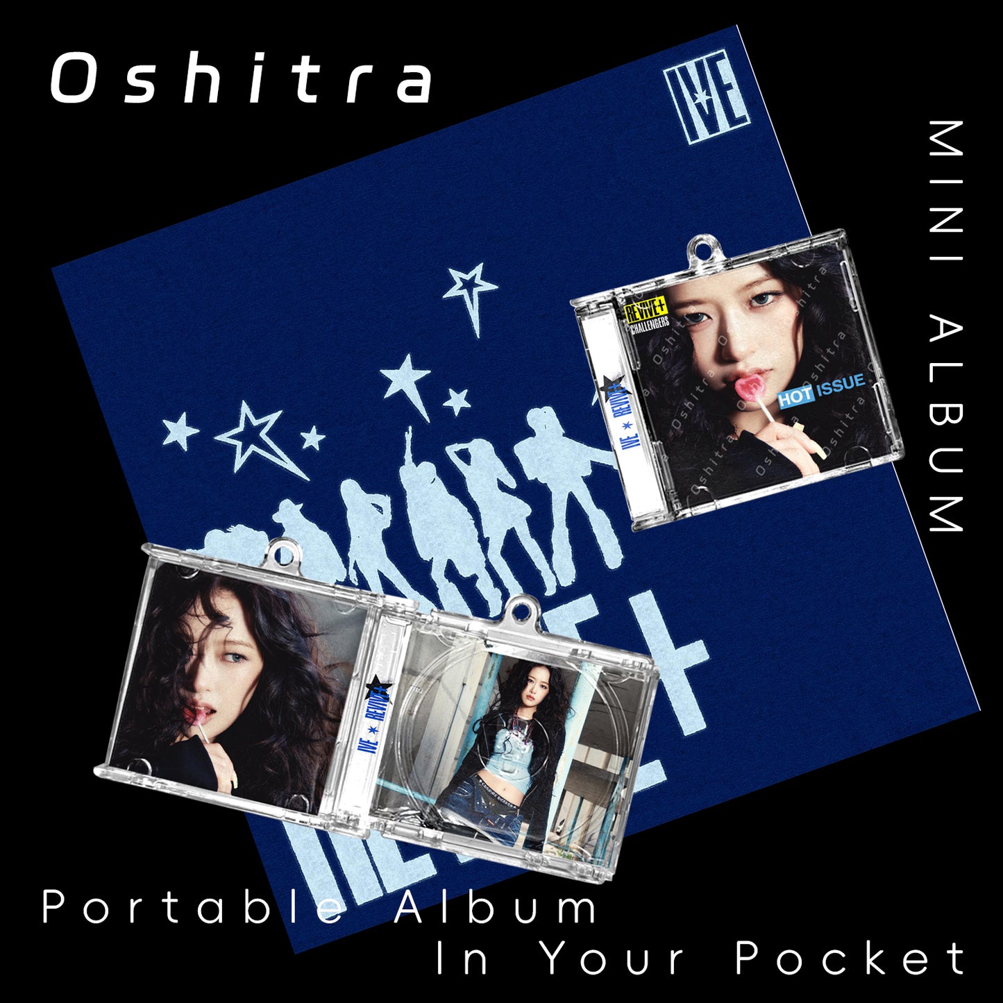IVE「REVIVE」Mini Album NFCミニアルバムキーホルダー スマホタッチで音楽再生 推し活グッズ