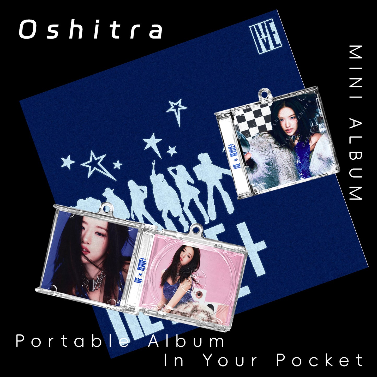 IVE「REVIVE」Mini Album NFCミニアルバムキーホルダー スマホタッチで音楽再生 推し活グッズ