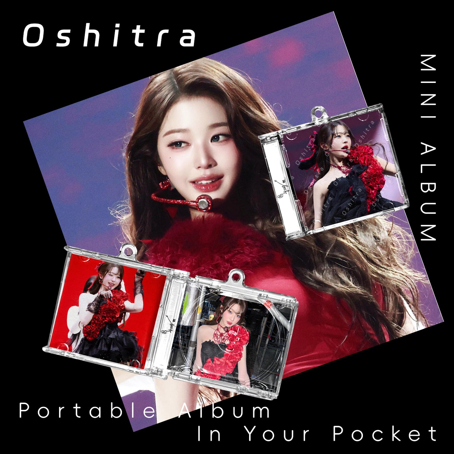 IVE「World Tour 2Nd」Mini Album NFCミニアルバムキーホルダー スマホタッチで音楽再生 推し活グッズ