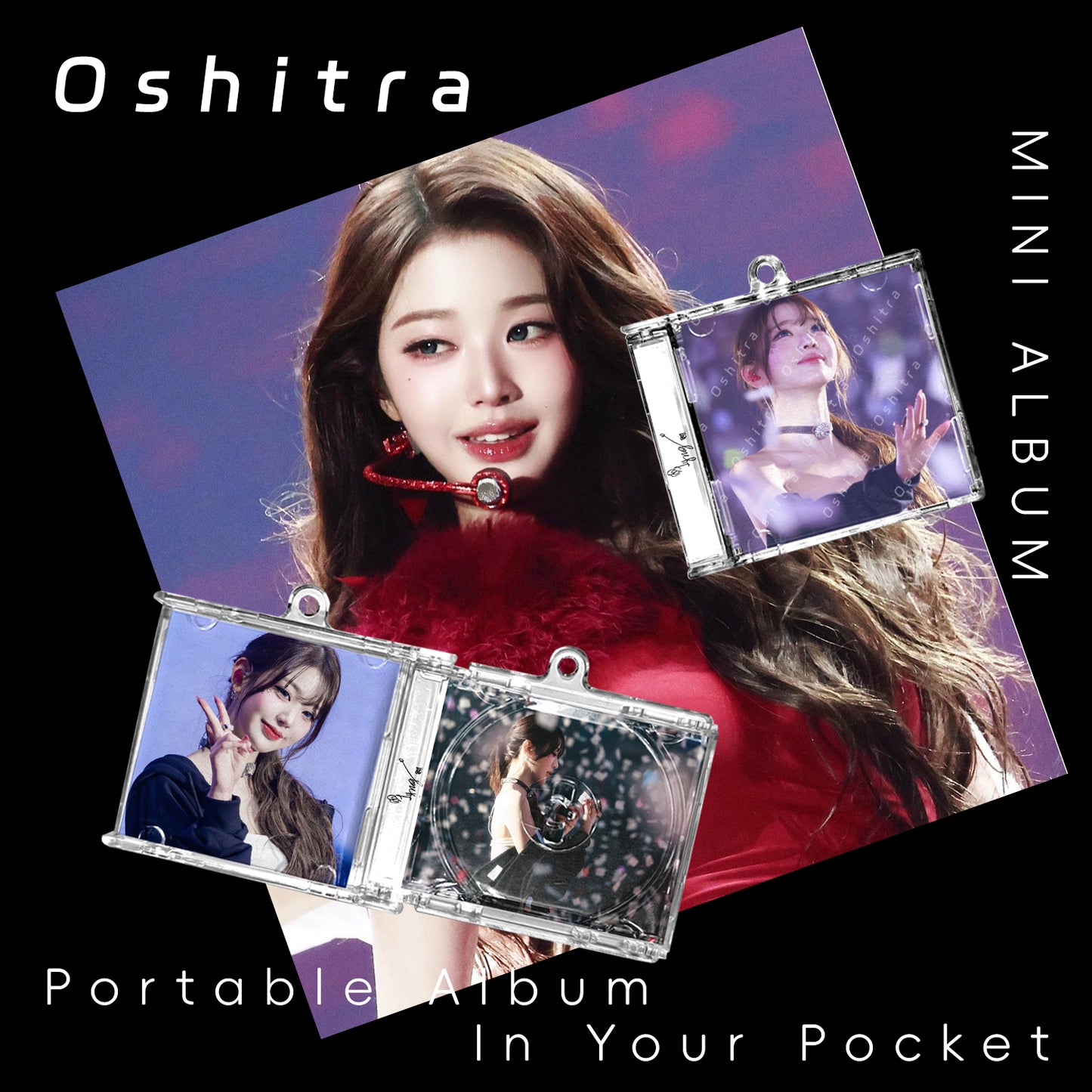 IVE「World Tour 2Nd」Mini Album NFCミニアルバムキーホルダー スマホタッチで音楽再生 推し活グッズ