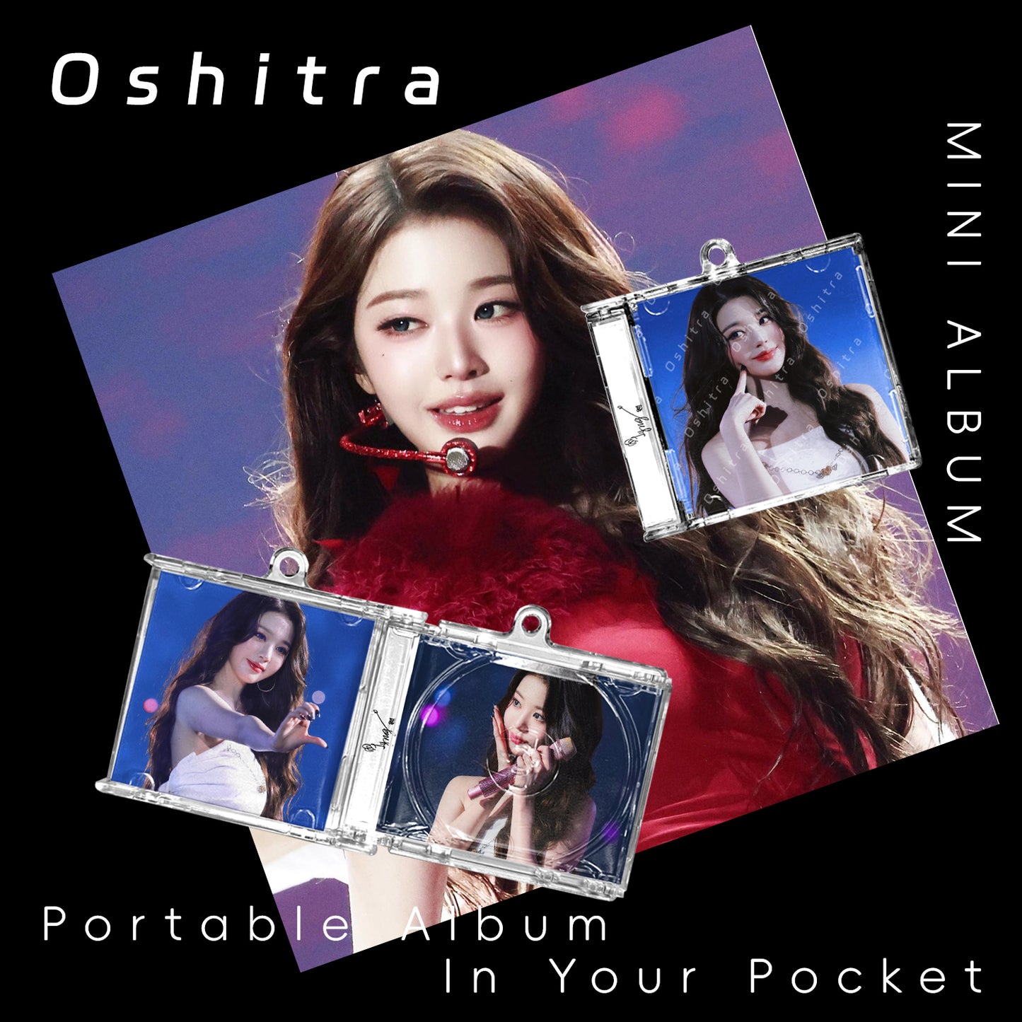 IVE「World Tour 2Nd」Mini Album NFCミニアルバムキーホルダー スマホタッチで音楽再生 推し活グッズ