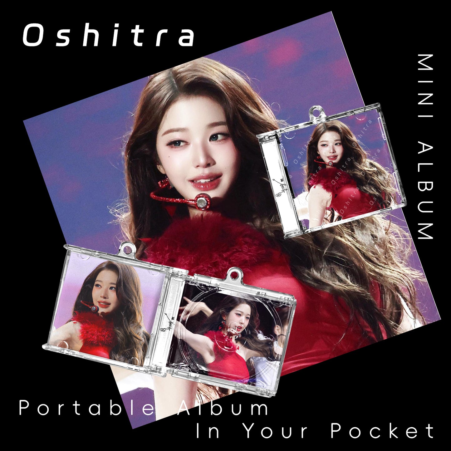 IVE「World Tour 2Nd」Mini Album NFCミニアルバムキーホルダー スマホタッチで音楽再生 推し活グッズ
