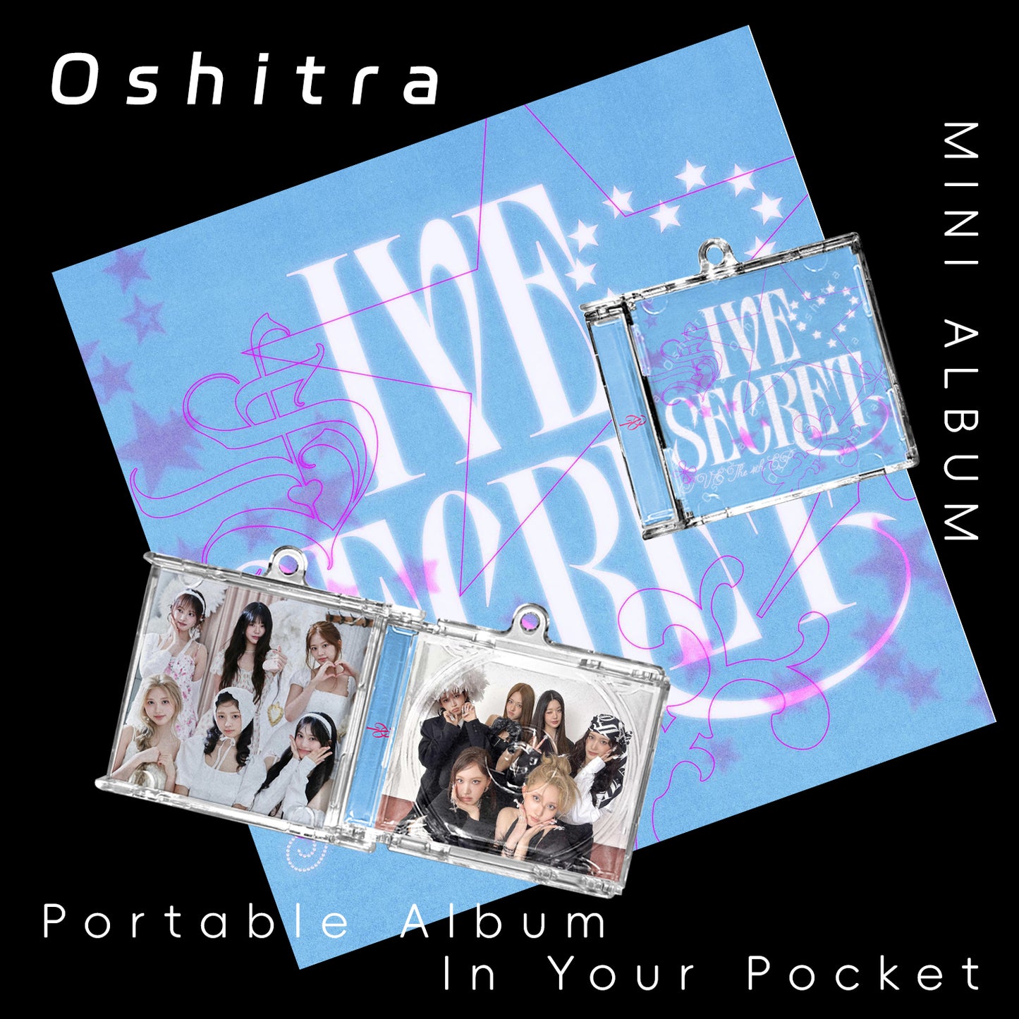 IVE「XOXZ」Mini Album NFCミニアルバムキーホルダー スマホタッチで音楽再生 推し活グッズ