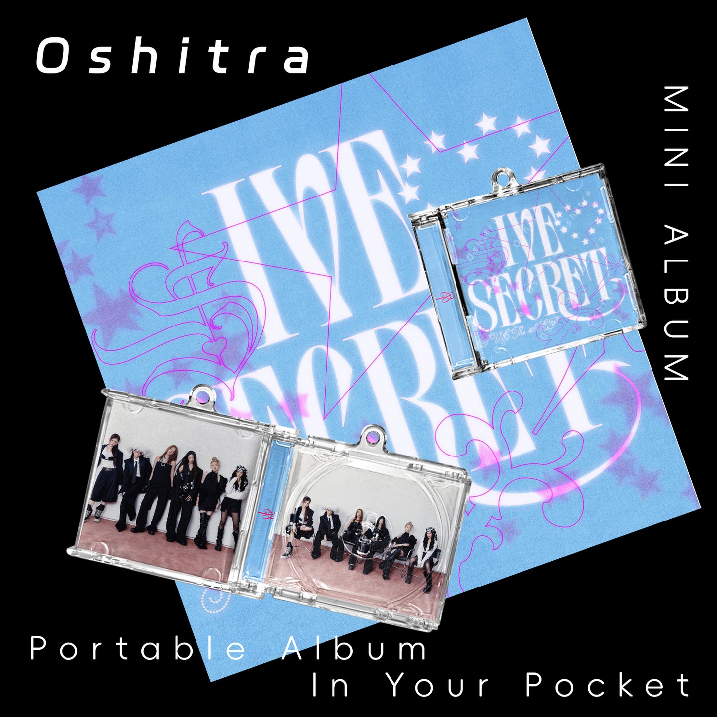 IVE「XOXZ」Mini Album NFCミニアルバムキーホルダー スマホタッチで音楽再生 推し活グッズ