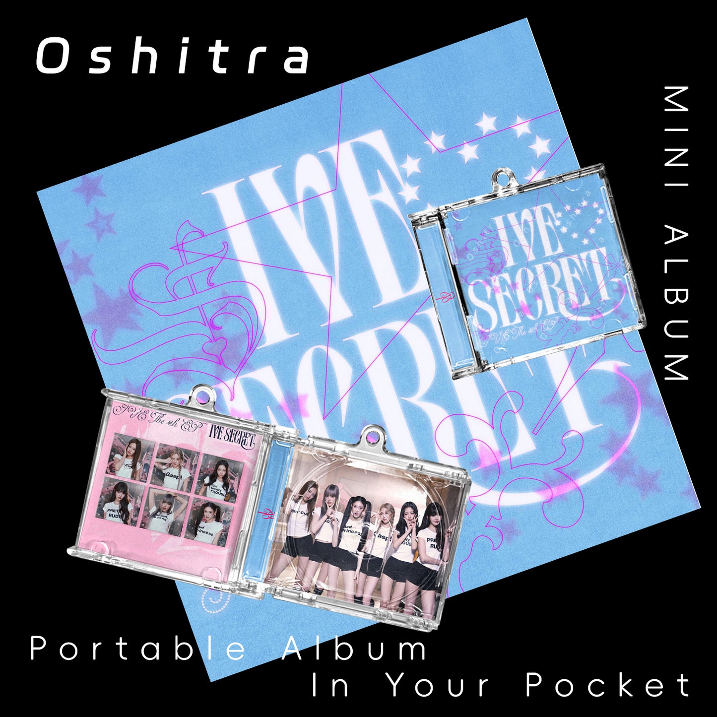 IVE「XOXZ」Mini Album NFCミニアルバムキーホルダー スマホタッチで音楽再生 推し活グッズ