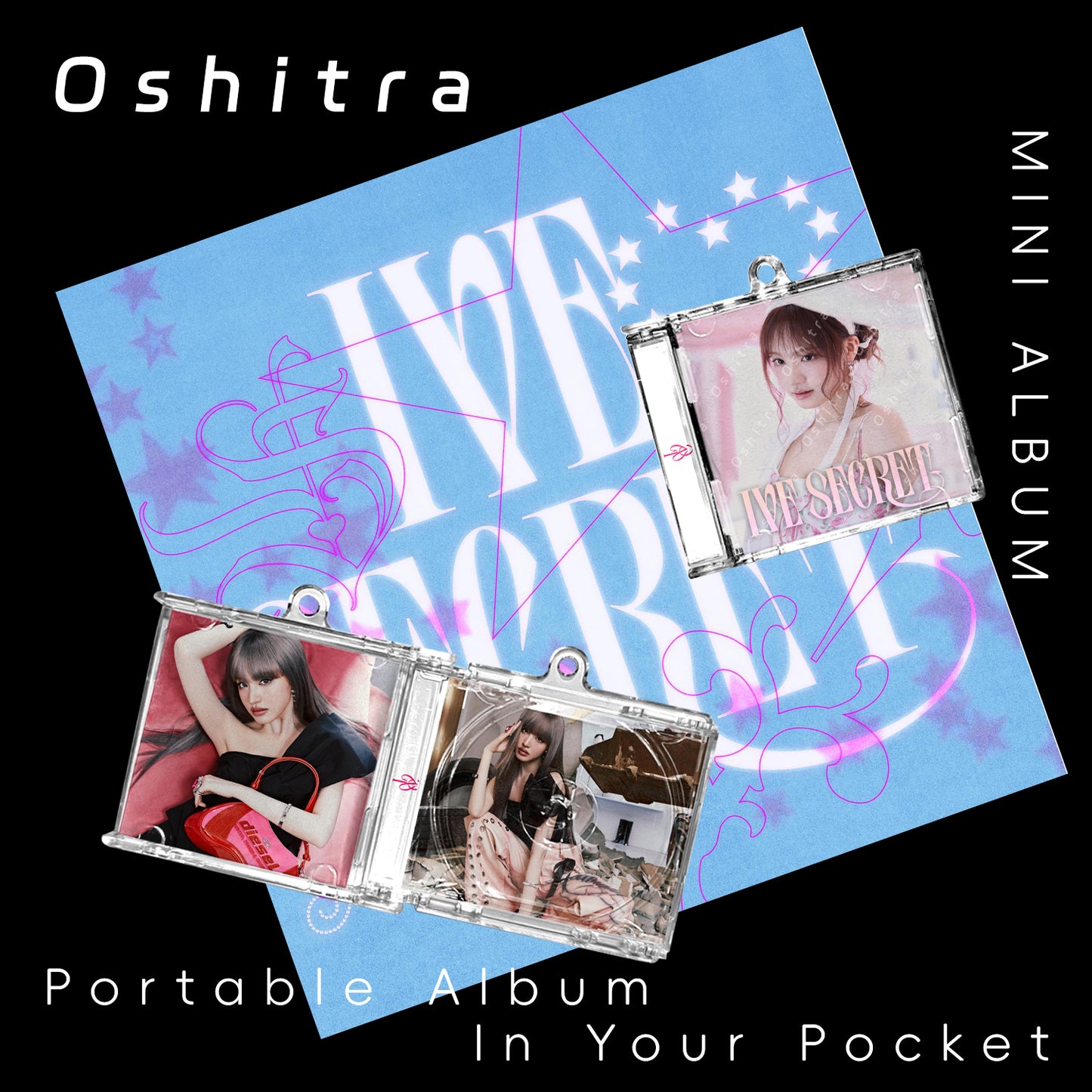 IVE「XOXZ」Mini Album NFCミニアルバムキーホルダー スマホタッチで音楽再生 推し活グッズ