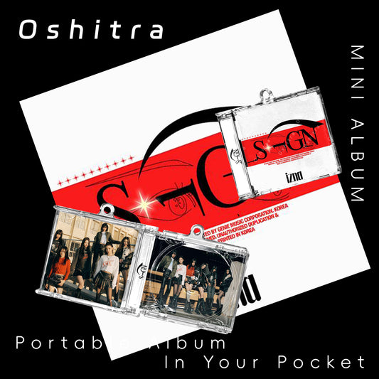 IZNA「Sign」Mini Album NFCミニアルバムキーホルダー スマホタッチで音楽再生 推し活グッズ