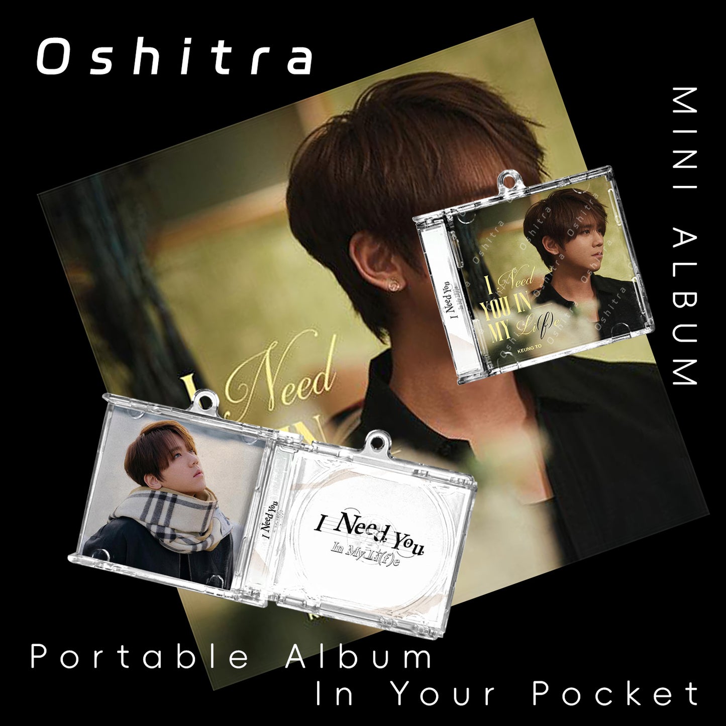 姜濤 KEUNGTO「I Need You In My Life」Mini Album NFCミニアルバムキーホルダー スマホタッチで音楽再生 推し活グッズ