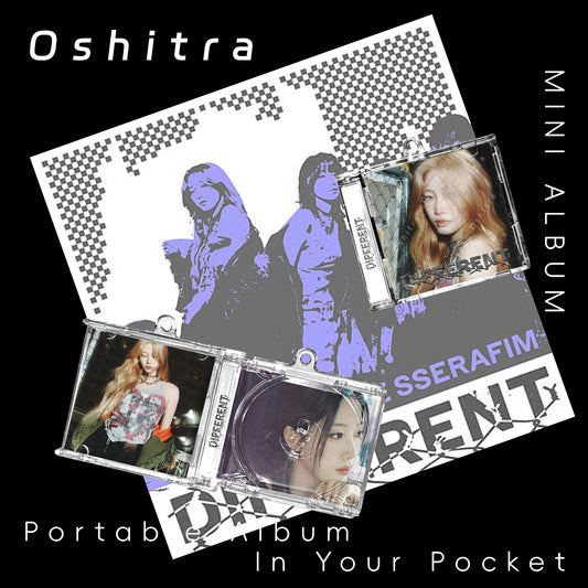 LE SSERAFIM「Different」Mini Album NFCミニアルバムキーホルダー スマホタッチで音楽再生 推し活グッズ