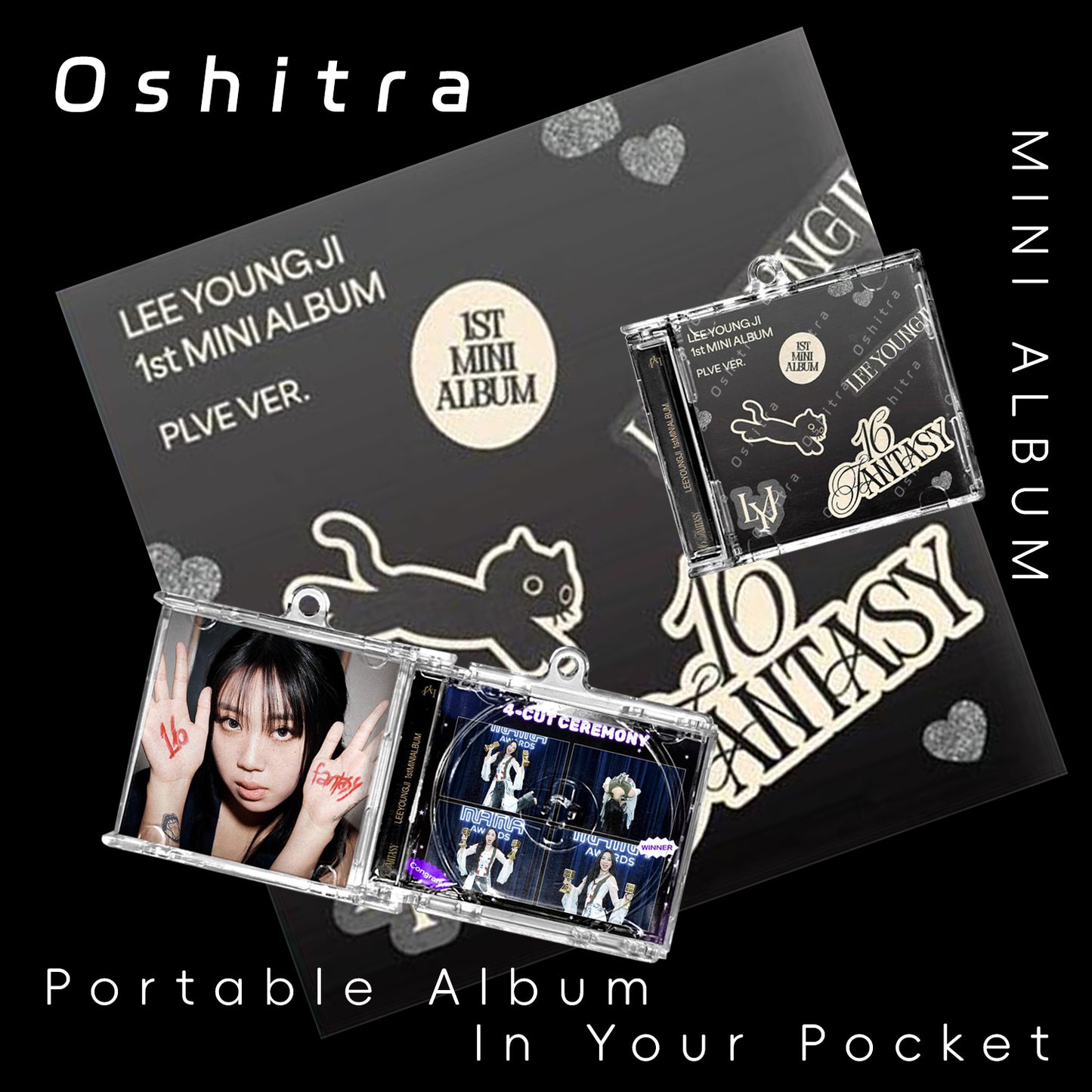 LEEYOUNGJI「16Fantasy」Mini Album NFCミニアルバムキーホルダー スマホタッチで音楽再生 推し活グッズ
