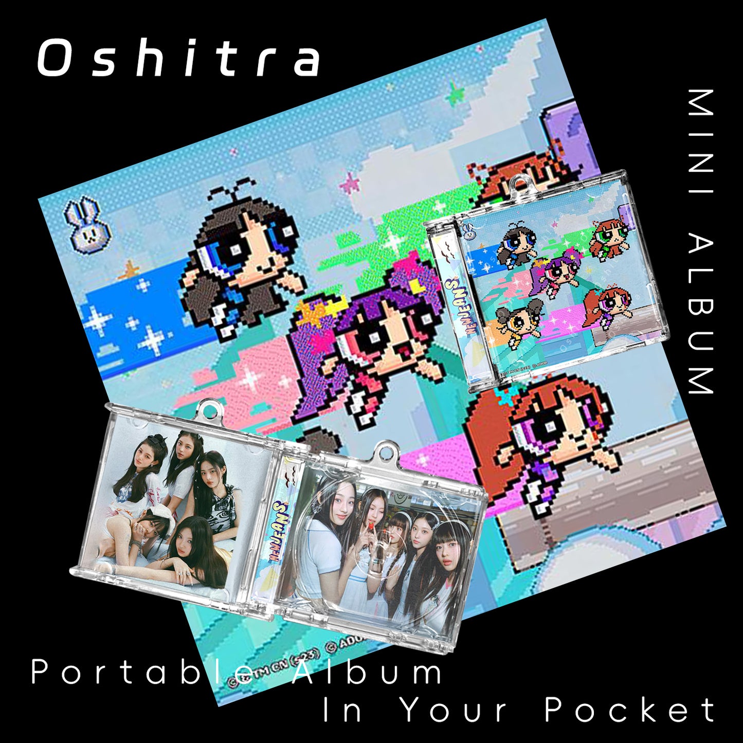 NEWJEANS「Get Up」Mini Album NFCミニアルバムキーホルダー スマホタッチで音楽再生 推し活グッズ