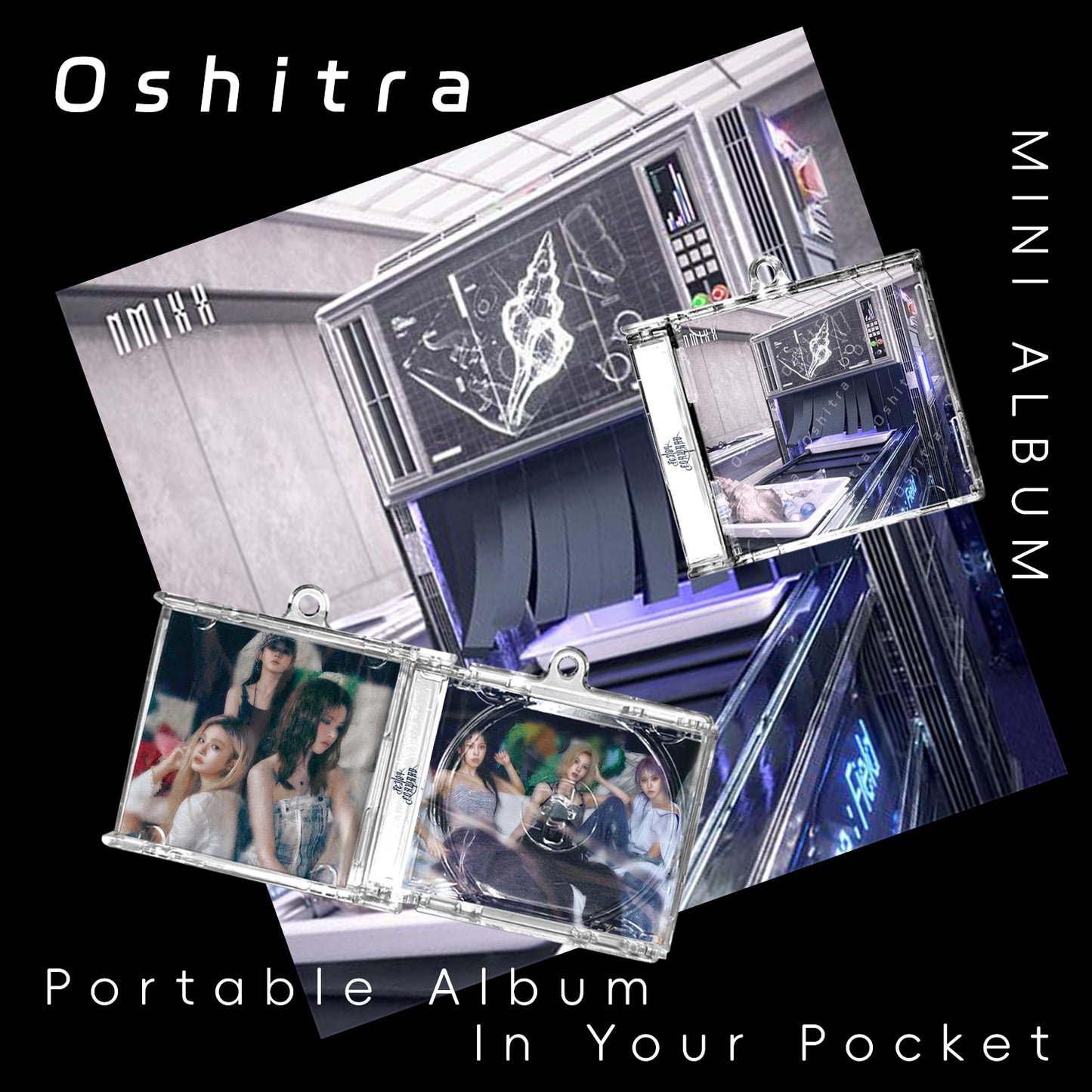 NMIXX「Forward」Mini Album NFCミニアルバムキーホルダー スマホタッチで音楽再生 推し活グッズ