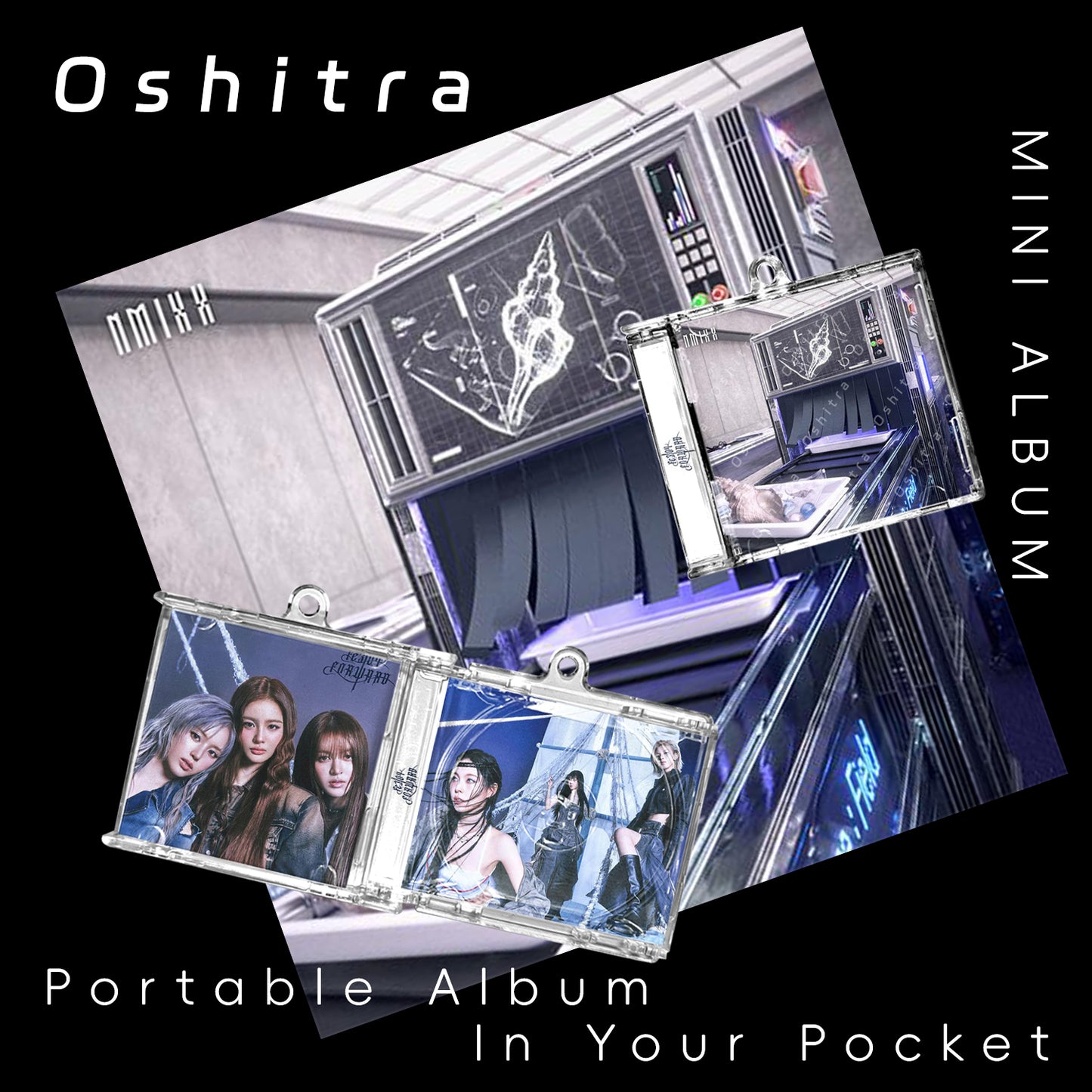 NMIXX「Forward」Mini Album NFCミニアルバムキーホルダー スマホタッチで音楽再生 推し活グッズ
