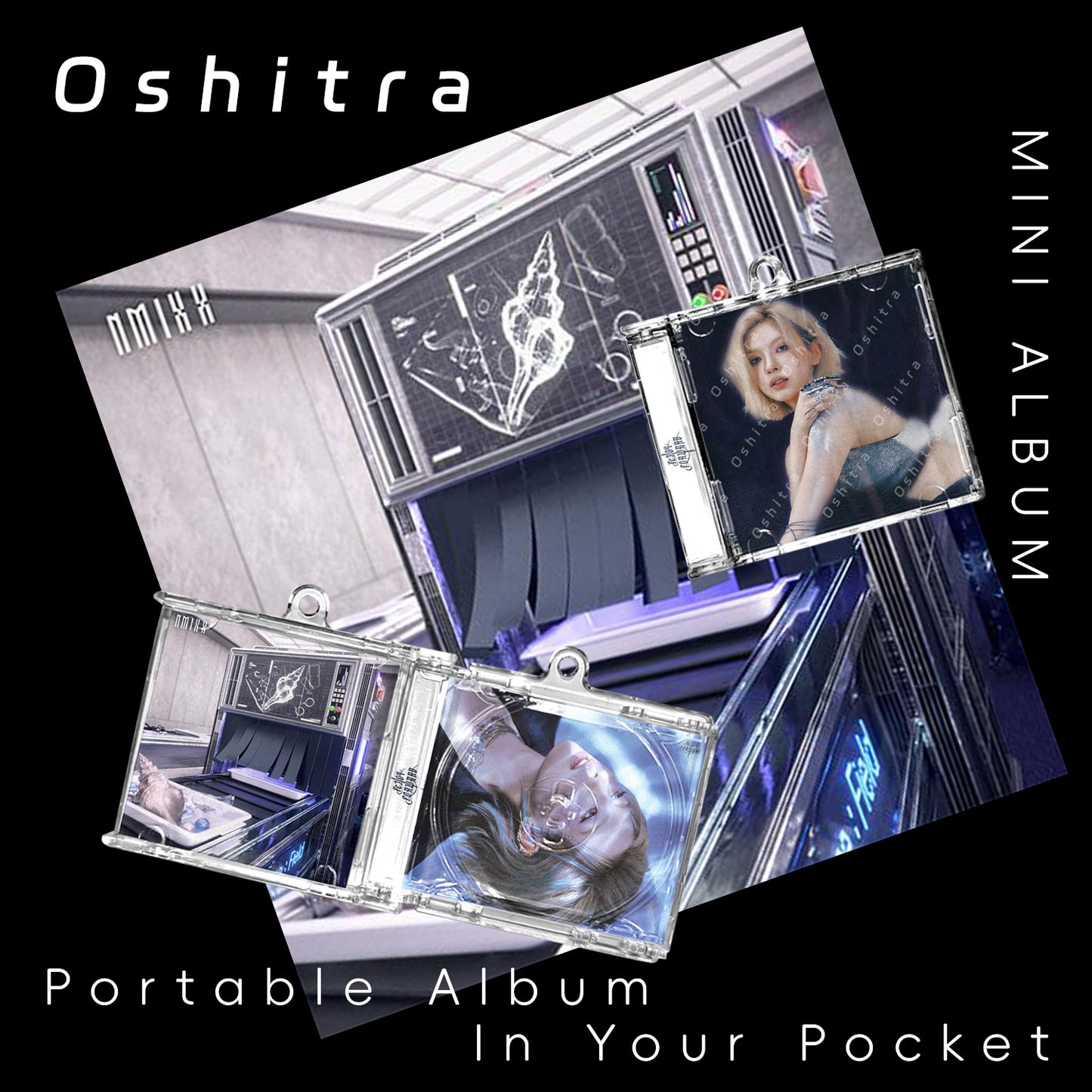 NMIXX「Forward」Mini Album NFCミニアルバムキーホルダー スマホタッチで音楽再生 推し活グッズ