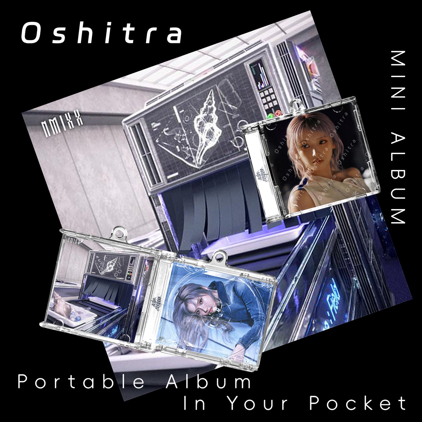 NMIXX「Forward」Mini Album NFCミニアルバムキーホルダー スマホタッチで音楽再生 推し活グッズ