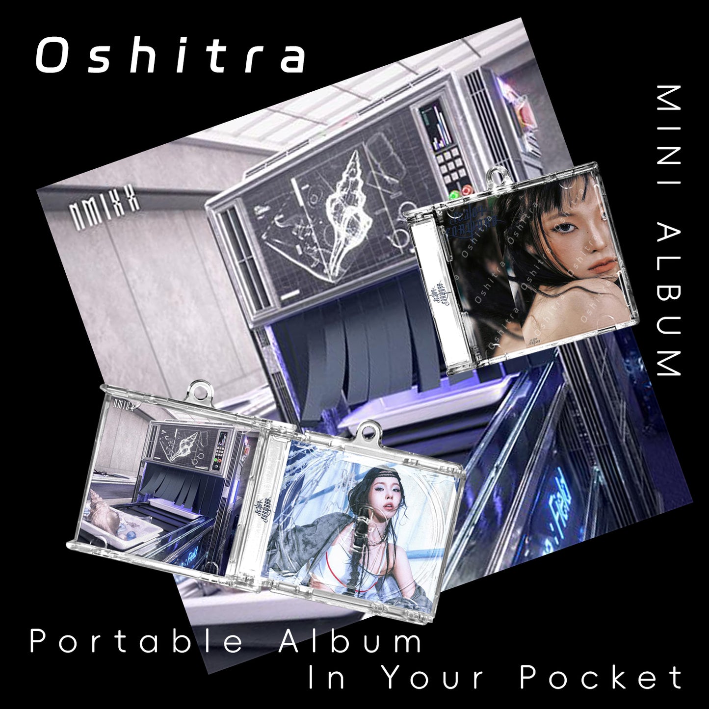 NMIXX「Forward」Mini Album NFCミニアルバムキーホルダー スマホタッチで音楽再生 推し活グッズ