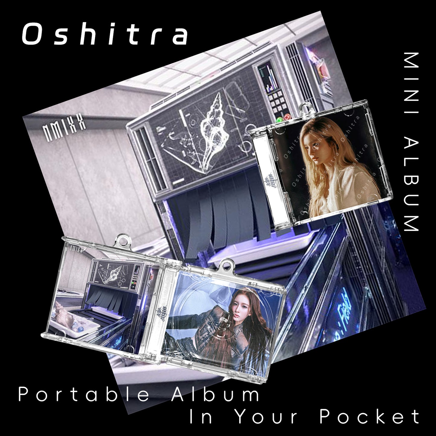 NMIXX「Forward」Mini Album NFCミニアルバムキーホルダー スマホタッチで音楽再生 推し活グッズ