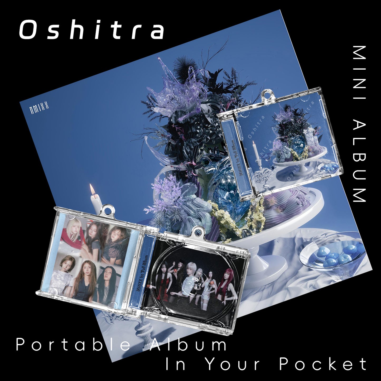 NMIXX「Valentine」Mini Album NFCミニアルバムキーホルダー スマホタッチで音楽再生 推し活グッズ