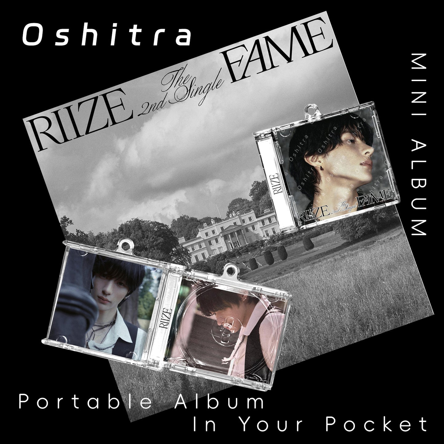 RIIZE「Fame」Mini Album NFCミニアルバムキーホルダー スマホタッチで音楽再生 推し活グッズ