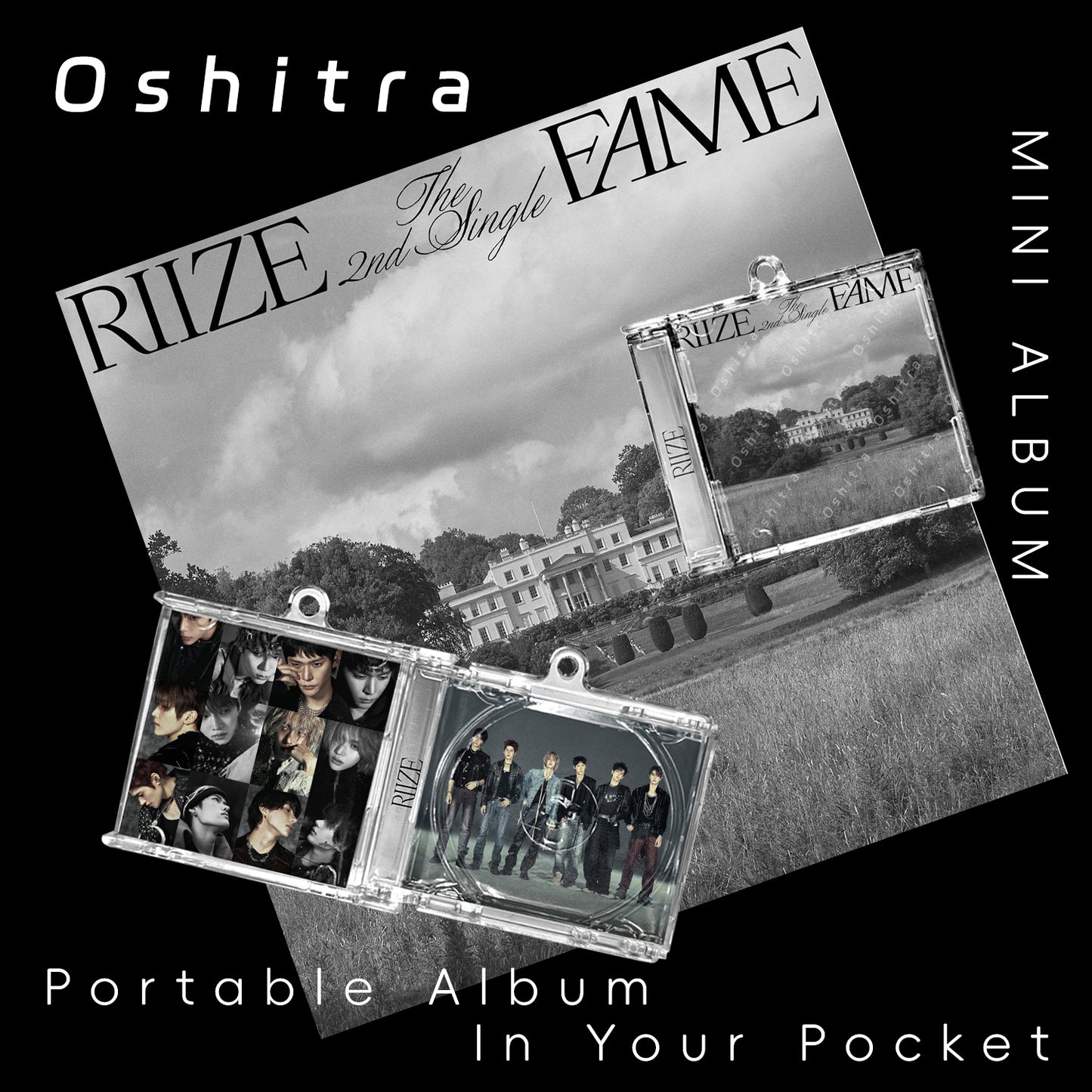 RIIZE「Fame」Mini Album NFCミニアルバムキーホルダー スマホタッチで音楽再生 推し活グッズ