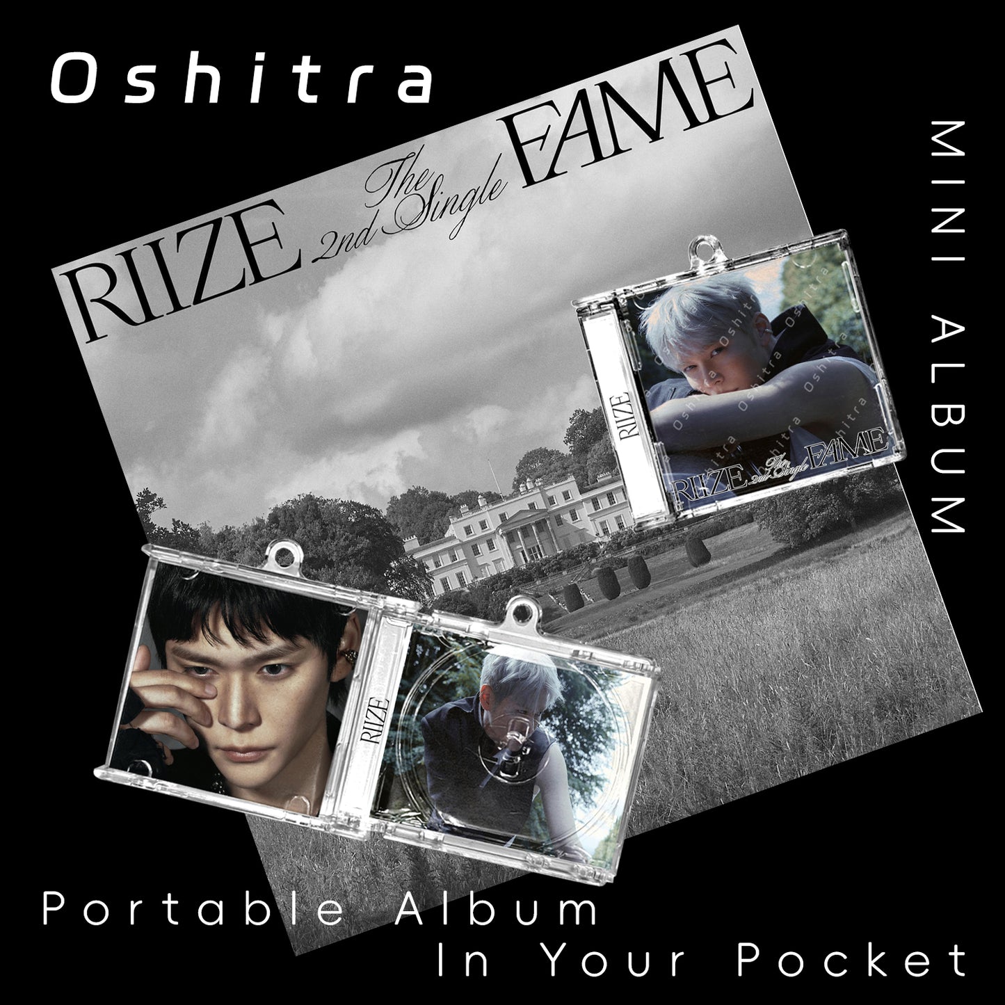 RIIZE「Fame」Mini Album NFCミニアルバムキーホルダー スマホタッチで音楽再生 推し活グッズ