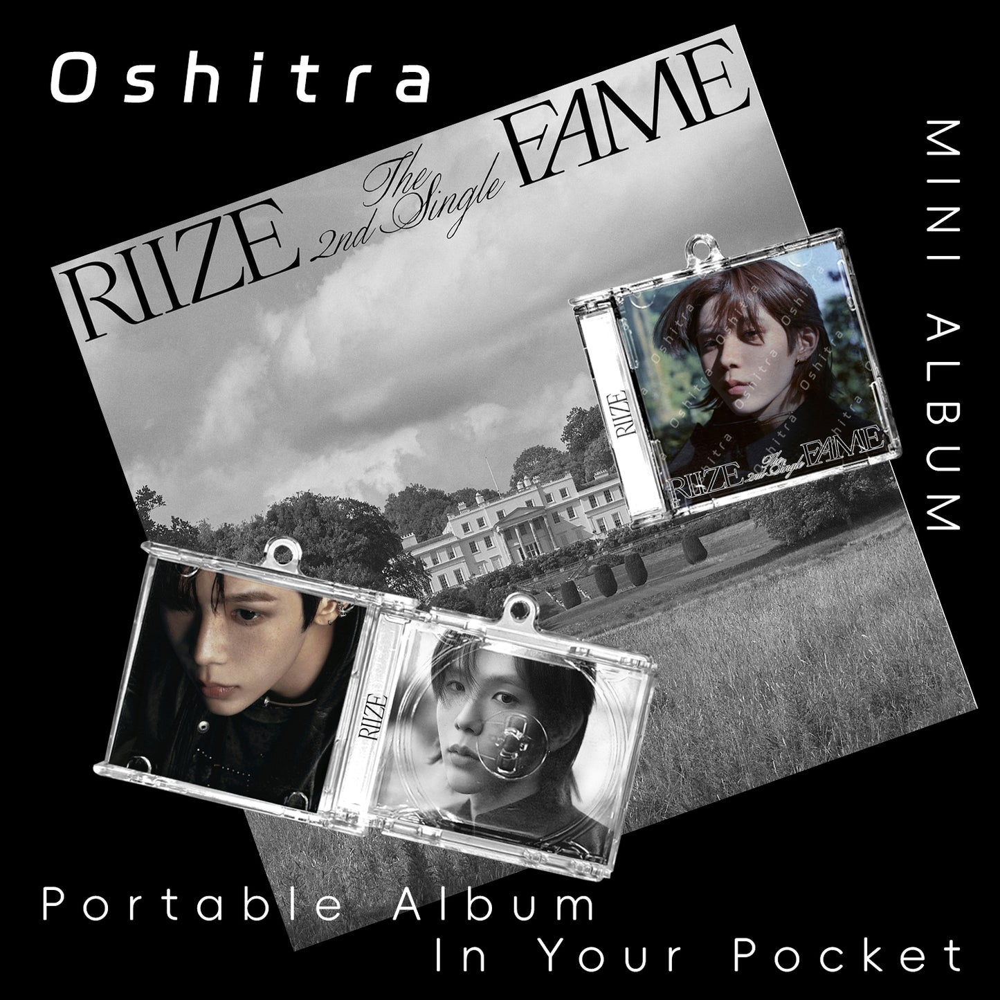 RIIZE「Fame」Mini Album NFCミニアルバムキーホルダー スマホタッチで音楽再生 推し活グッズ