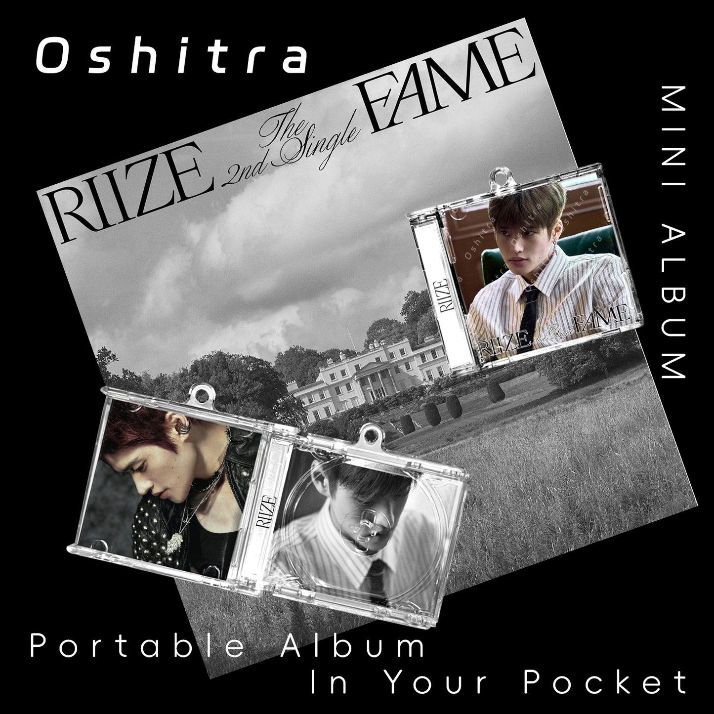 RIIZE「Fame」Mini Album NFCミニアルバムキーホルダー スマホタッチで音楽再生 推し活グッズ