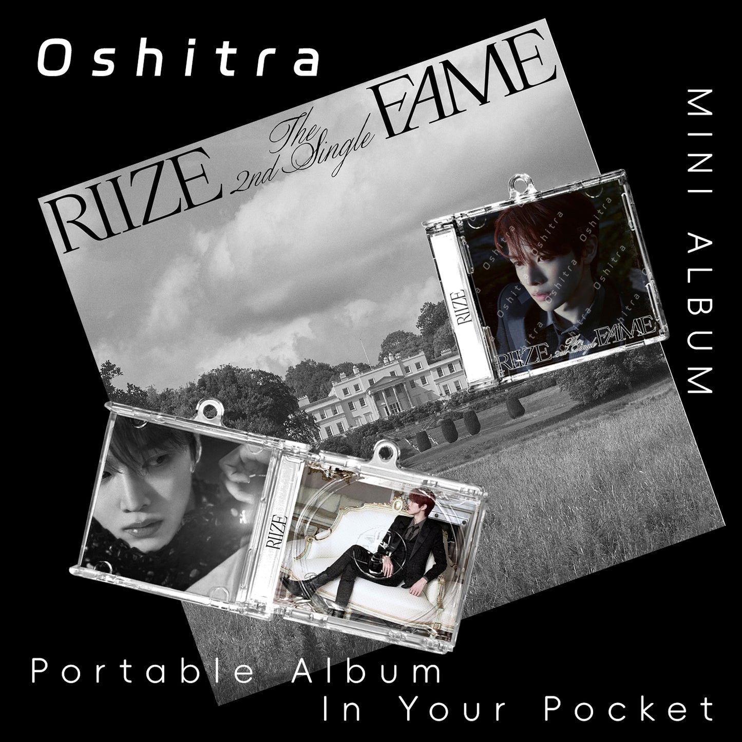 RIIZE「Fame」Mini Album NFCミニアルバムキーホルダー スマホタッチで音楽再生 推し活グッズ