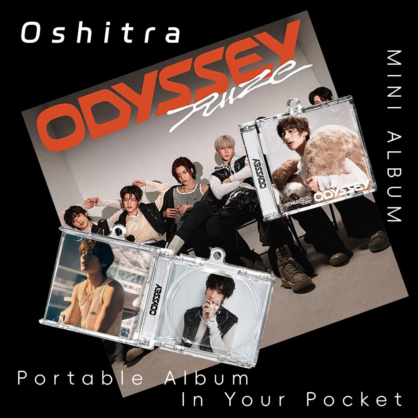 RIIZE「Odyssey」Mini Album NFCミニアルバムキーホルダー スマホタッチで音楽再生 推し活グッズ