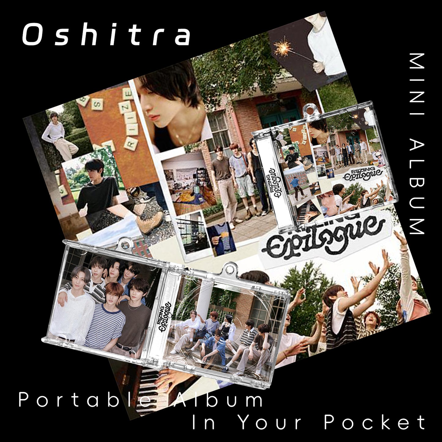 RIIZE「Riizing Epilogue」Mini Album NFCミニアルバムキーホルダー スマホタッチで音楽再生 推し活グッズ