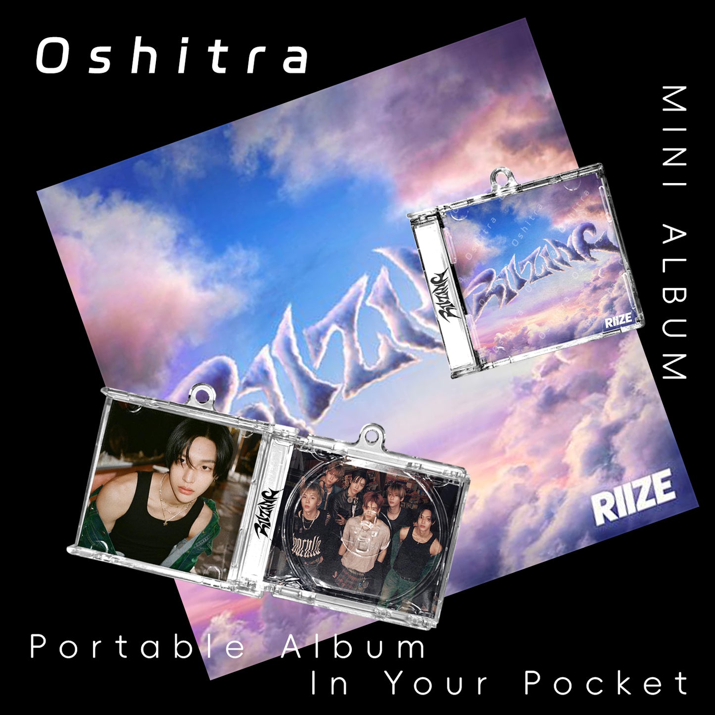 RIIZE「Riizing」Mini Album NFCミニアルバムキーホルダー スマホタッチで音楽再生 推し活グッズ