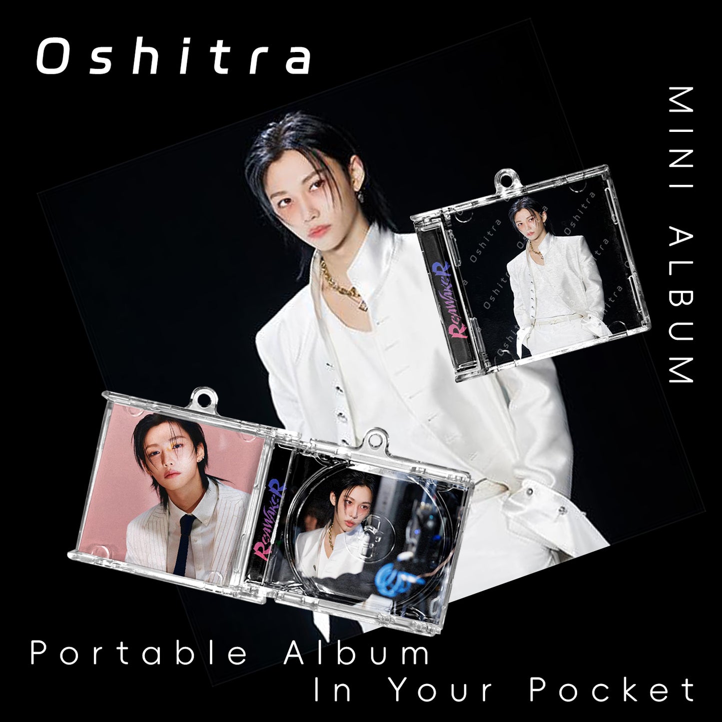 SOLOLEVELING「Felix」Mini Album NFCミニアルバムキーホルダー スマホタッチで音楽再生 推し活グッズ